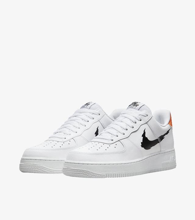Nike Air Force 1 Low '07 'Glitch Swoosh White Orange' - SKU DV6483-100